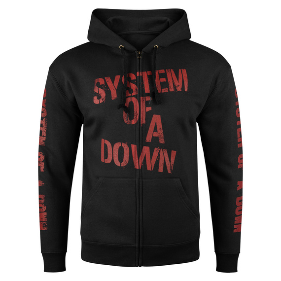 bluza SYSTEM OF A DOWN - TOXICITY rozpinana z kapturem