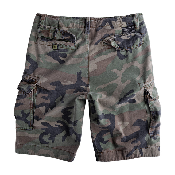 spodnie bojówki krótkie US VINTAGE SHORSTS PREWASH WOODLAND