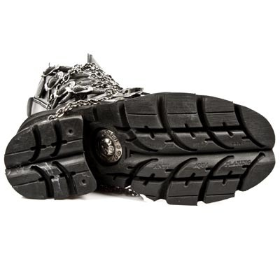 buty damskie ITALI NEGRO, PLANING NEGRO 8 ACERO [M-1017-C1]