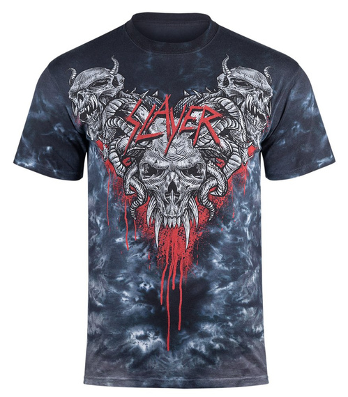 koszulka SLAYER - HELL AWAITS, barwiona