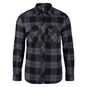 koszula CHECKSHIRT - BLACK/STEEL GREY
