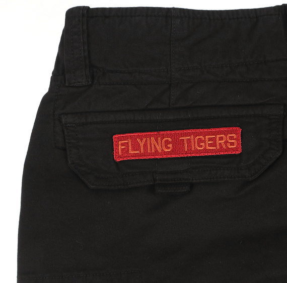 spodnie bojówki krótkie ALPHA INDUSTRIES - CREW SHORT PATCH BLACK