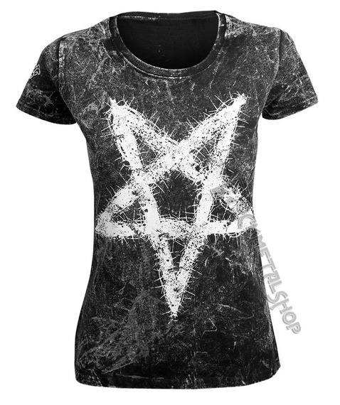 bluzka damska AMENOMEN - PENTAGRAM (OMEN096DA ALLPRINT WHITE)