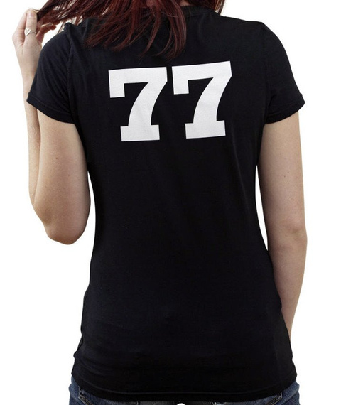 bluzka damska PRAWDA - "77 czarna