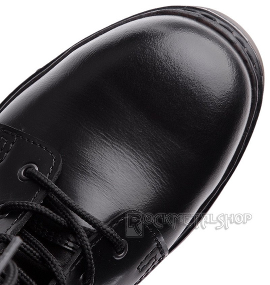 glany NEVERMIND - CZARNE (10 dziurek) polerowane