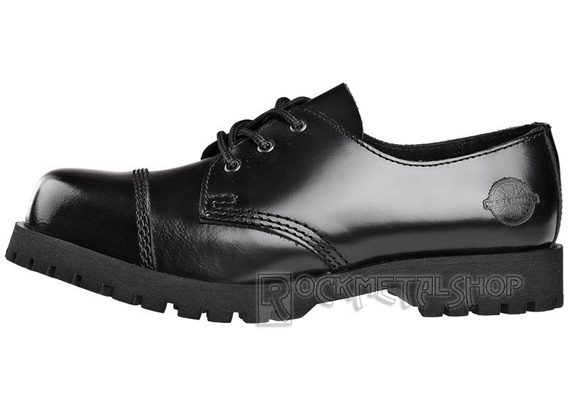 glany NEVERMIND - CZARNE (3 dziurki) polerowane