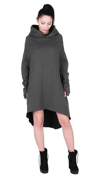 bluza unisex AMENOMEN MYSTICAL HOODIE GRAPHITE, z kapturem