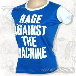 bluzka damska RAGE AGAINST THE MACHINE niebieska