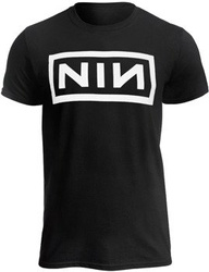 koszulka NINE INCH NAILS - CLASSIC WHITE LOGO, USZKODZONA