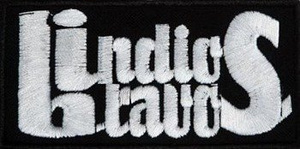 naszywka INDIOS BRAVOS - BIAŁE LOGO mała  CARTON