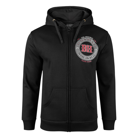 bluza BLACK HEART - EMBER , rozpinana z kapturem