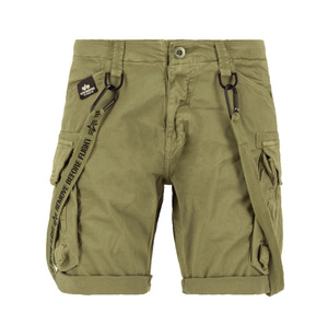 spodnie bojówki krótkie ALPHA INDUSTRIES - UTILITY SHORT OLIVE