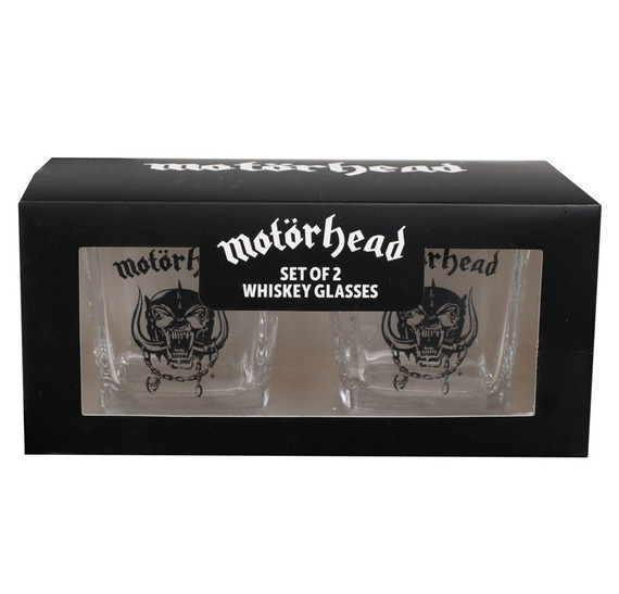 zestaw dwóch szklanek MOTORHEAD, do whiskey