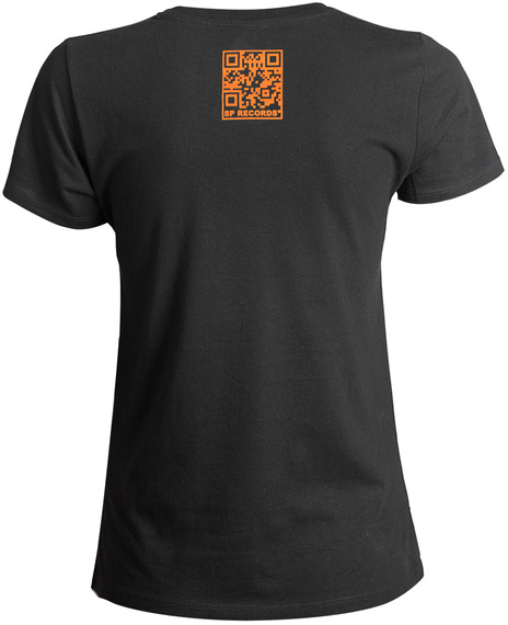 bluzka damska KULT - MADE IN POLAND (LOGO+NAPIS) czarna