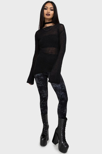 legginsy KILLSTAR - MIDNIGHT ROSE