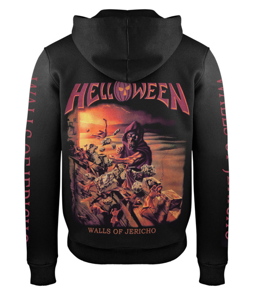 bluza HELLOWEEN - WALLS OF JERICHO rozpinana, z kapturem