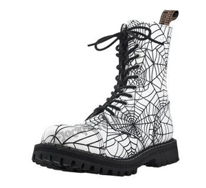 glany STEEL - SPIDER BLACK / FULL WHITE (10-dziurkowe)