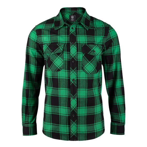 koszula CHECKSHIRT - GREEN/BLACK GINGHAM