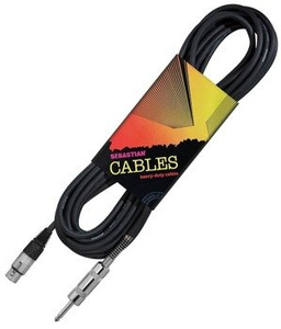 przewód mikrofonowy SEB-700-SBK: XLR żeński - Jack prosty / 7,5m