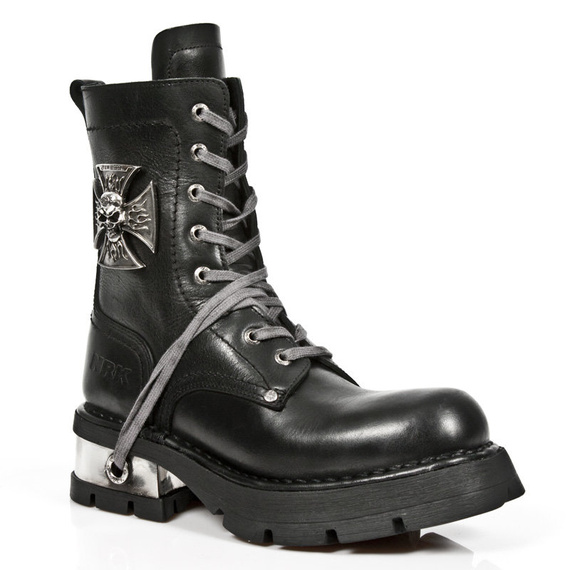 buty NEW ROCK ITALI NEGRO, PLANING NEW NEGRO M3 ACERO ORIFICIO [1623-S1]