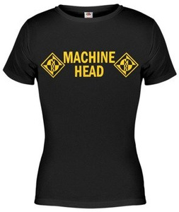bluzka damska MACHINE HEAD - YELLOW LOGO