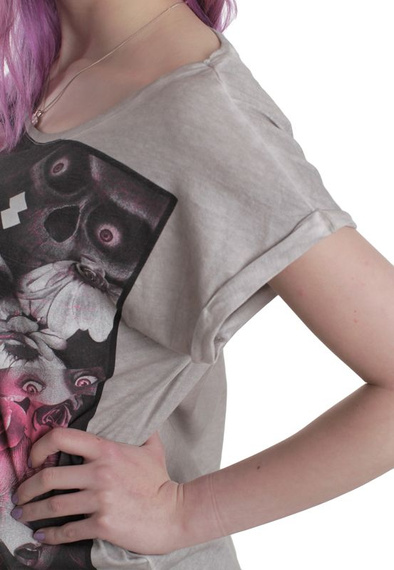 bluzka damska DISTURBIA - FLOWERS OF EVIL