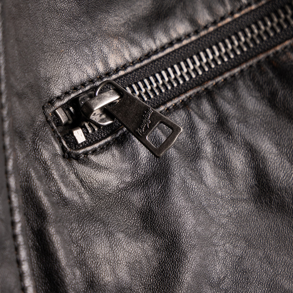 kurtka skórzana MMDEZIMUS MEN RACER  VINTAGE BLACK