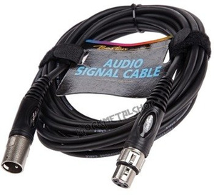 przewód mikrofonowy BOSTON: XLR męski - XLR damski / 6m