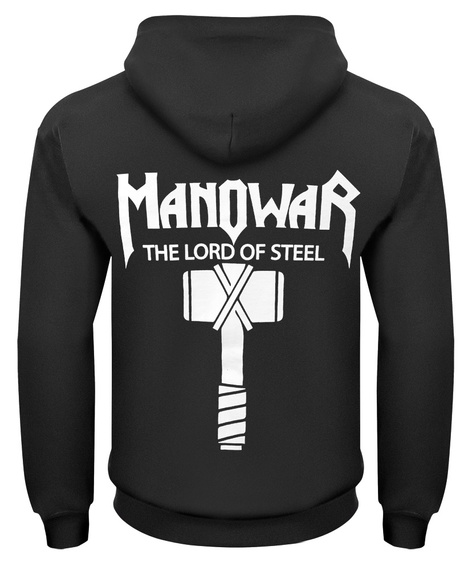 bluza MANOWAR - THE LORD OF STEEL rozpinana, z kapturem
