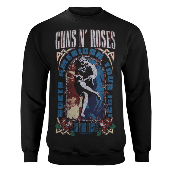 bluza GUNS N' ROSES - USE YOUR ILLUTION ALBUM INSPIRED, bez kaptura