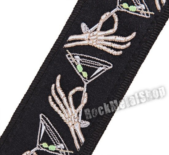 pasek do gitary PLANET WAVES - WEST COAST: SKELETON GLASS (50C07)