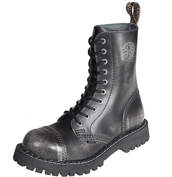 glany STEEL - WHITE / BLACK (10 dziurek)