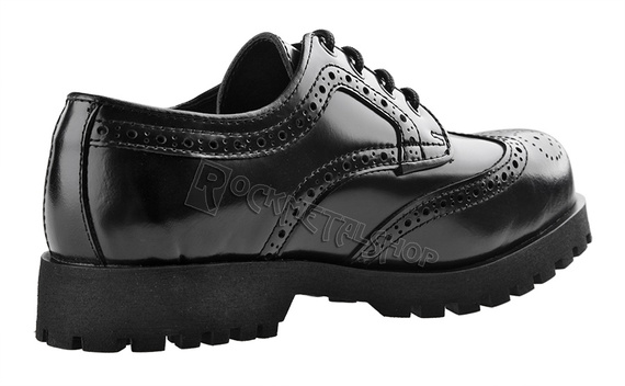 glany NEVERMIND - CZARNE (4 dziurki) polerowane