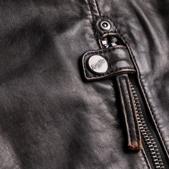 kurtka skórzana MMDEZIMUS MEN RACER  VINTAGE BLACK