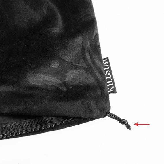 poszewka na poduszkę KILLSTAR - ROYAL BEAST (BLACK), USZKODZONA