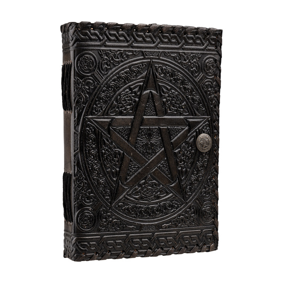notes/zeszyt w skórzanej oprawie PENTAGRAM