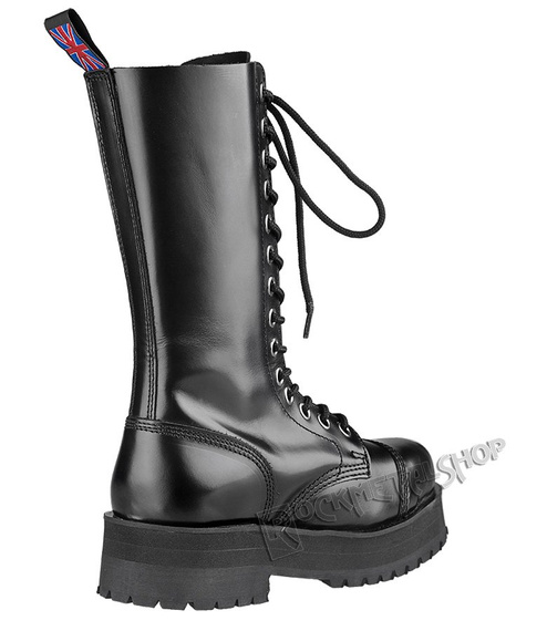 glany NEVERMIND - CZARNE (14 dziurek) polerowane