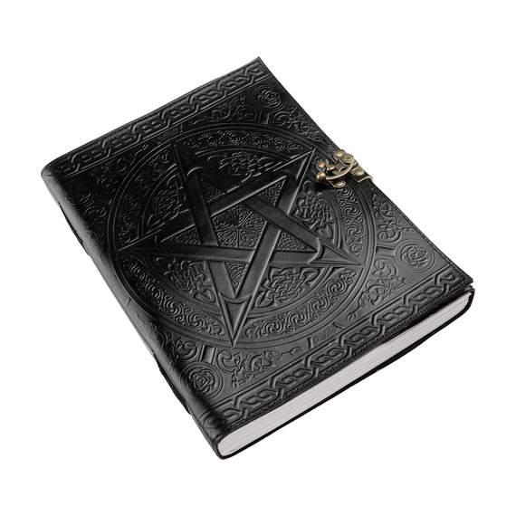 notes/zeszyt w skórzanej oprawie PENTAGRAM DUŻY (33x25 cm)