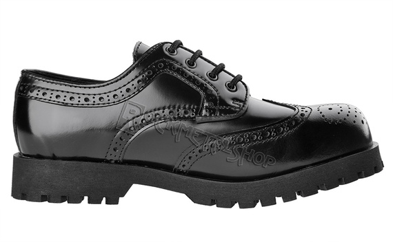 glany NEVERMIND - CZARNE (4 dziurki) polerowane