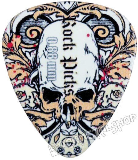 kostka gitarowa ROCK PICK - SKULL IN LEAVES