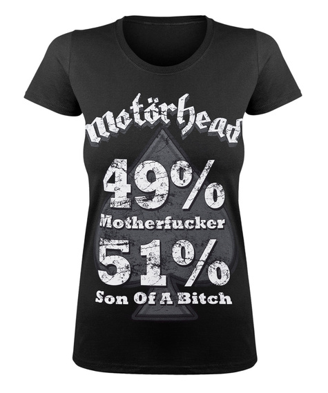 bluzka damska MOTORHEAD - 49% MOTHERFUCKER, 51% SON OF A BITCH