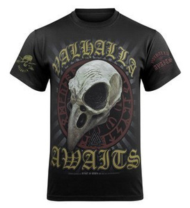 koszulka VICTORY OR VALHALLA - CROW SKULL