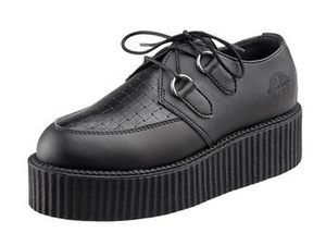 buty creepers NEVERMIND - CZARNE synthetic