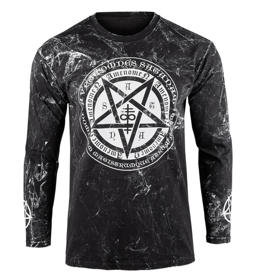 longsleeve AMENOMEN - PENTAGRAMUS (OMEN046LO ALLPRINT WHITE)