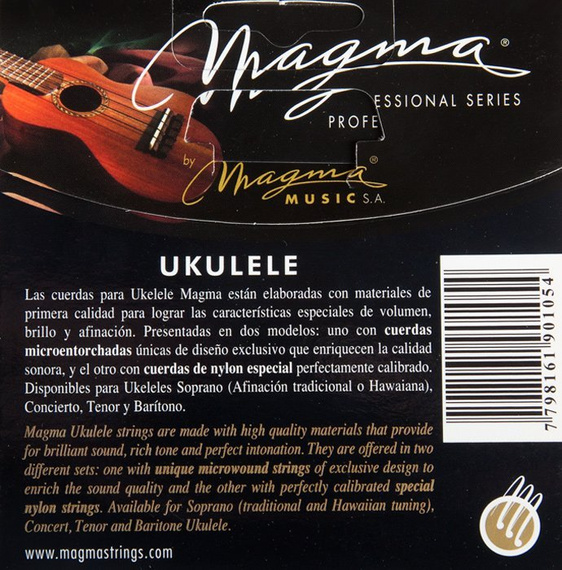 struny do ukulele koncertowego MAGMA CONCERT Clear Nylon