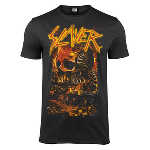 koszulka SLAYER - WAR SKULL, ciemnoszara