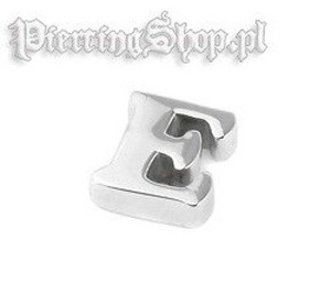 NAKRęTKA OZDOBNA LITERA E gwint 1,6mm (SC31E)