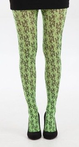 Rajstopy PRINTED AJs kolor Flo Zielony