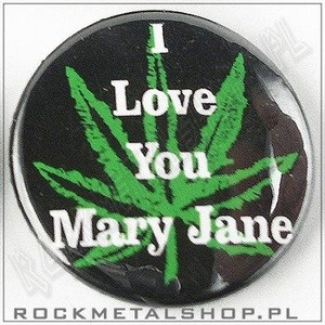 przypinka I LOVE YOU MARY JANE