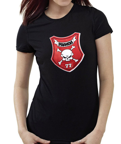 bluzka damska PRAWDA - "77 czarna